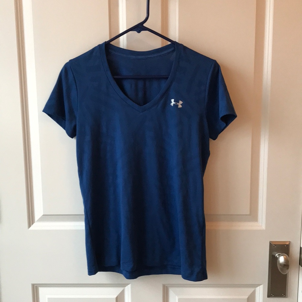 Under Armour V-Neck Athletic Top with Sheer Detail